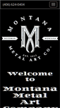 Mobile Screenshot of montanametalart.com