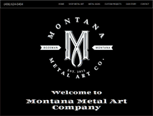 Tablet Screenshot of montanametalart.com